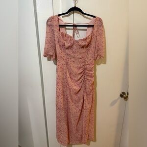 Astr Pink Floral Dress